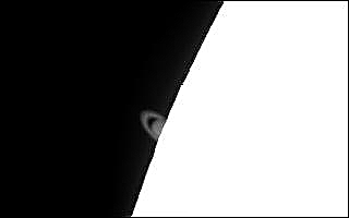 Saturnbedeckung 3.11.2001 Eintritt
