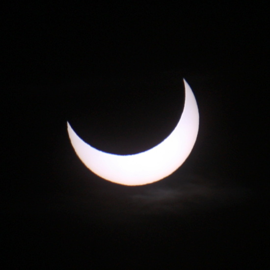 Partielle Sonnenfinsternis 4.01.2011 / Deutschland, Kaufering