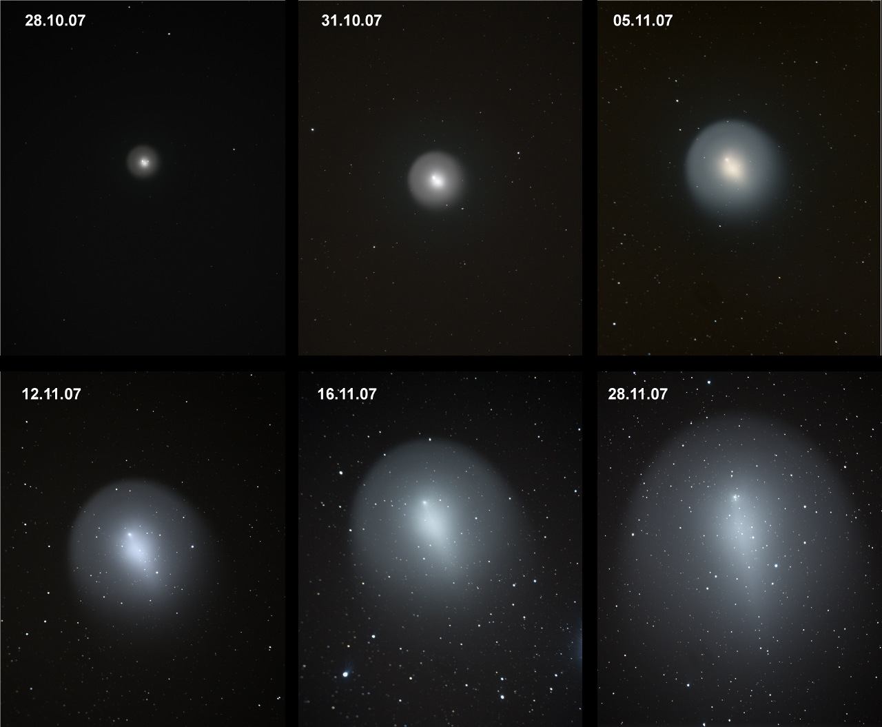 7P/Holmes Entwicklung 2007