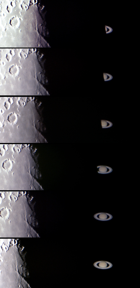 Saturnbedeckung 3.11.2001 Austritt