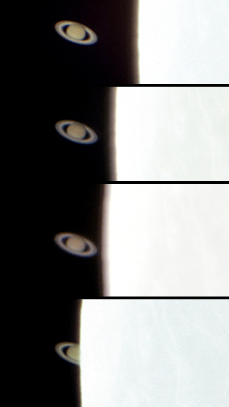 Saturnbedeckung 3.11.2001 Eintritt