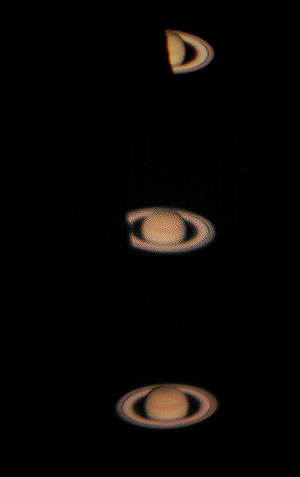 Saturnbedeckung 3.11.2001 Austritt