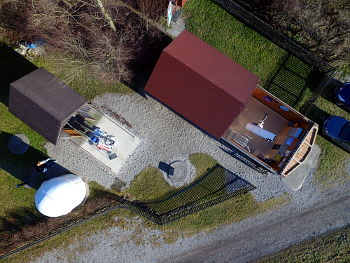 Unsere Volkssternwarte Buchloe von oben